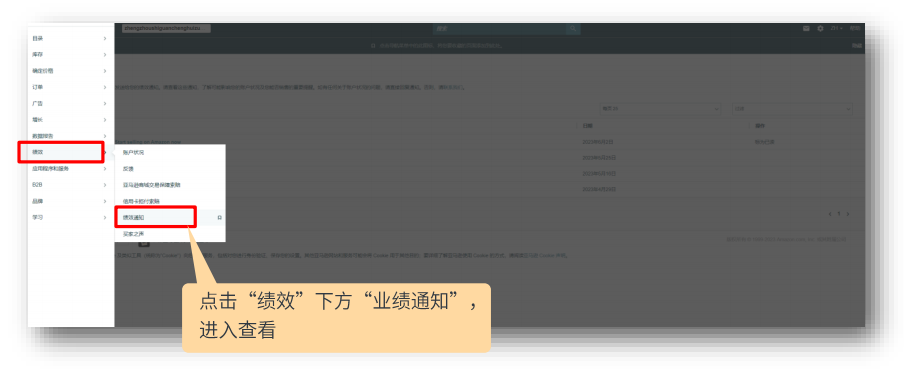 亚马逊(Amazon)入驻开店操作指南(图13) 亚马逊入驻流程-业绩通知